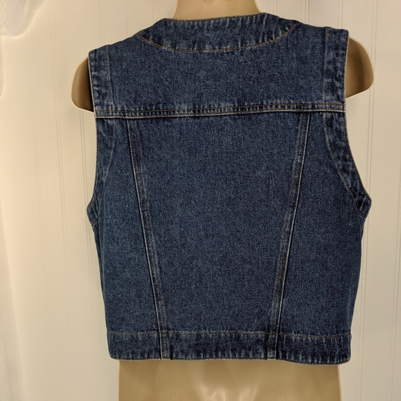 VINTAGE Bushwacker Denim Vest Sz S - Picture 11 of 15